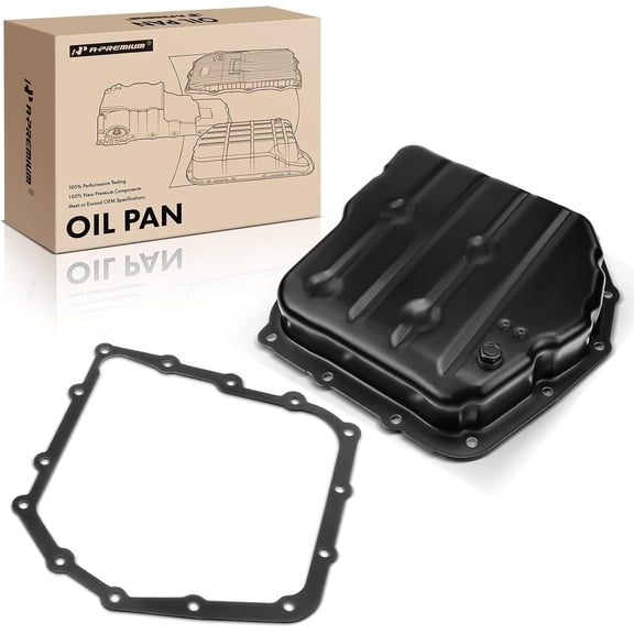 A-Premium Transmission Oil Pan with Drain Plug & Gasket Compatible with Dodge Grand Caravan, Caravan, Journey, Spirit, Stratus, Dynasty & Chrysler Town Country, 200, Sebring, New Yorker, Imperial