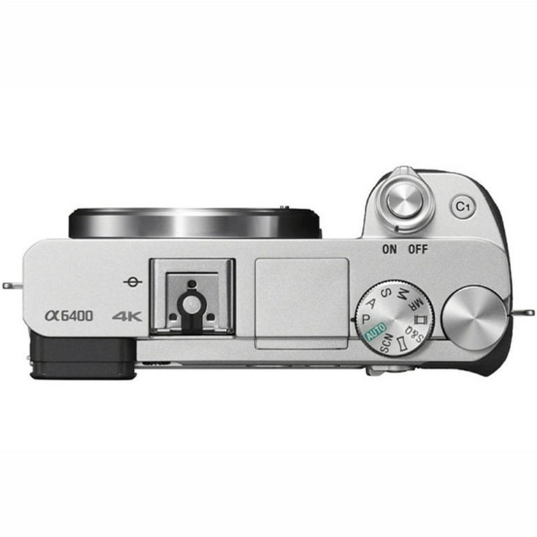 Sony Alpha a6400 Mirrorless Digital Camera (Silver) with 16 Sony Alpha a6400 Mirrorless Digital Camera (Silver) with 16