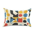 thumbnail image 7 of Yayeee Pillowcase King Size Set of 2 Satin Wrinkle Resistant Pillow Case, Blue Geometric, 7 of 7