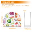 thumbnail image 3 of Vegetables Drink Bread Fruits Napkin Holder for Table Clear Napkin Stand Paper Holder Acrylic Organizer Dispenser Napkins for Dinner Kitchen Restaurant Room, 3 of 8