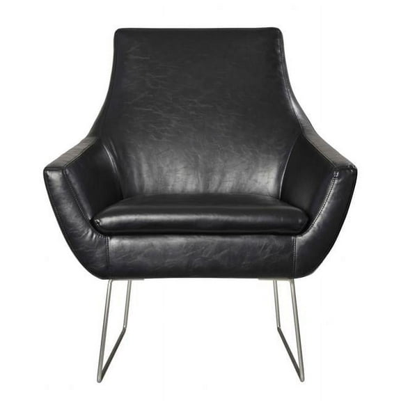HomeRoots 33" X 30.5" X 37" Black  Chair - 372982
