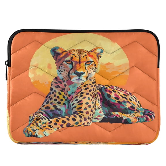 ALAZA Leopard with Sun Pattern Laptop Sleeve Case for 13-14 Inch Computer Cover Bag Medium