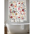 thumbnail image 5 of Watercolor Flowers Sheer Curtains 72 Inch Length 2 Panels Set, Farmhouse Spring Floral Botanical Voile Window Treatment Rod Pocket Curtains Sheers Drapes for Bedroom/Living Room/Kitchen 52"x72"x2, 5 of 7