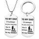 thumbnail image 2 of Collar para mujer, joyería para mujer, joyería para mujer, regalo del Día del Padre, collar con colgante, letra A MI, llavero militar, collar de regalo, llavero., 2 of 3