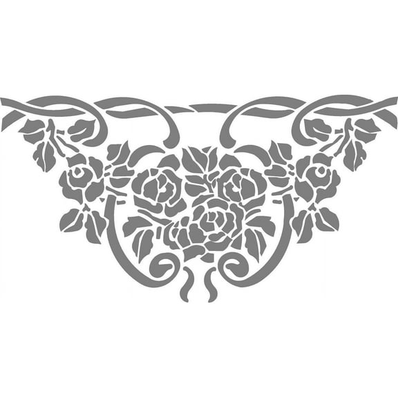 StickerChef Roses Etched Decal- For Shower Doors, Glass Doors and