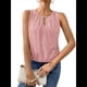 thumbnail image 1 of Chaleco de Moda con Cuello Redondo y Botones, Color Liso, Rosa Talla S, 1 of 6