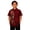 Red, variant on Boys Short Sleeve Button Down Shirt Day Of Dead Mexican Print Collar Casual Top For Halloween School Outdoor