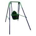 thumbnail image 2 of ALEKO BSW02 Portable Folding Toddler Baby Swing Chair - Blue and Green, 2 of 7