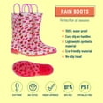 thumbnail image 2 of Strawberry Patch Rain Boots, size 5, 2 of 5