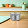 thumbnail image 5 of UEETEK Stainless Steel Cooking Pots, Golden, Efficient Heat, Safe Handling, 5Sets, 5 of 11