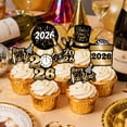 thumbnail image 2 of Decoración para cupcakes Foowztao, fiesta de feliz año nuevo 2026, 36 unidades, 2 of 6