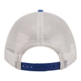 thumbnail image 4 of Men's New Era  Light Beige/Royal Kansas City Royals Frayed M-Crown A-Frame 9FORTY Trucker Adjustable Hat, 4 of 5