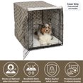 thumbnail image 6 of MidWest Homes for Pets Dog Crate Cover, Brown Geometric Pattern, 42", 6 of 8