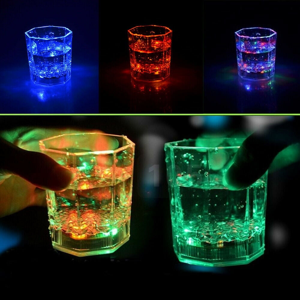 flashing led plastic cups