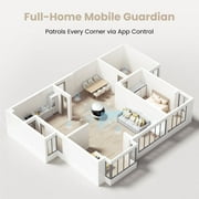 Enabot EBO Air 2 Companion Robot, 2K Pet Indoor Security Camera, Movable Home Robot