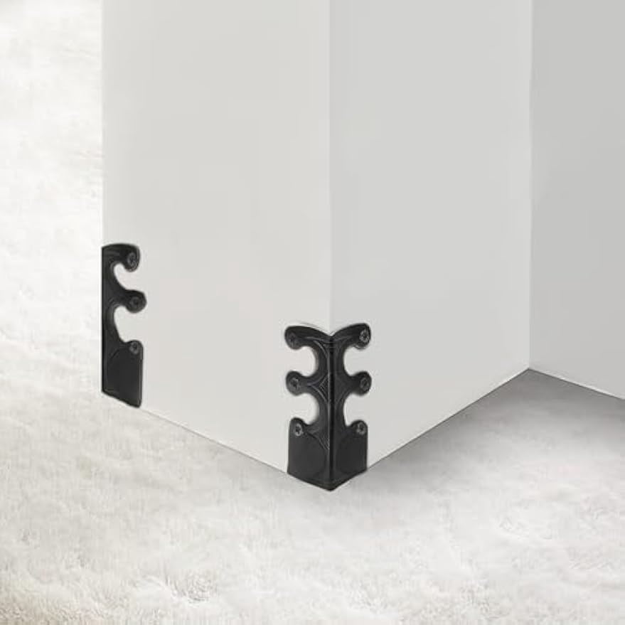 1.88 IN Baseboard Corner Protectors, Corner Protectors for Furniture Metal Corner Guards, for Stair Edges, Dust Corner Protectors for Wall and Skirting Board
