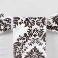 thumbnail image 3 of Balsa Circle 5 Chocolate Brown White 6"x108" Flocking Chair Sashes, 3 of 3