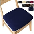 thumbnail image 1 of Juego de 2 fundas para sillas, fundas elásticas para sillas de comedor de 14 a 19 pulgadas, color azul marino TUNC Sencillez, 1 of 3