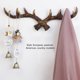 thumbnail image 2 of Decoración Para Colgar En La Pared Del Hogar De Estilo Americano, Decoración Pastoral Retro Simple Con Astas, Perchero Para Colgar En La Pared, Para Colgar Abrigo, Sombrero, Llave Monstrate HA028141-02, 2 of 6