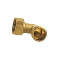 thumbnail image 4 of US 90 Degree Garden Hose Elbow Adapter - Solid Brass Fittings - 2 Piece, Gold, 4 of 8