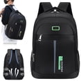 thumbnail image 2 of Green Laptop Backpack, Water Resistant Travel Daypack, Office School Computer Bag, 2 of 9