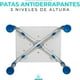 thumbnail image 3 of Banco para Baño Ajustable 3 Niveles de Altura | Silla para Baño Antideslizante para Adulto Mayor | Seguridad y Confort para Ducha | Silla con Drenaje y Estabilidad, 3 of 10