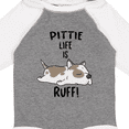 thumbnail image 4 of Inktastic Pittie Life is Ruff Spotted Pit Bull Boys or Girls Long Sleeve Baby Bodysuit, 4 of 5