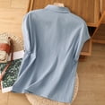 thumbnail image 4 of mfyjkho Tops Para Hacer Ejercicio, Blusas/Camisetas De Verano Para Mujer, Holgadas, Con Mangas Cortas Y Volantes, De Gasa, Con Cuello Redondo Y Mangas Cortas. Tops Para Hacer Ejercicio M, 4 of 7