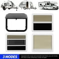 thumbnail image 4 of Camper Push Window, Black Paint Coating RV Pull Push Windows Round Corner Waterproof  for Trailer, 4 of 7