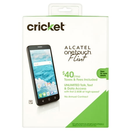 Cricket Alcatel OneTouch Flint Prepaid Smartphone - Walmart.com