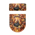 thumbnail image 5 of HELLHERO Rooster Floral Pattern Toilet Lid Cover and Toilet Tank Lid Cover Set of 2 Polyester Non-Slip for Women, 5 of 8