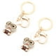 thumbnail image 3 of Colgantes De Llavero 2 Piezas Adornos De Diamantes De Imitación Con Forma De Conejito Lindo, 3 of 7
