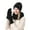 Black, variant on Women’s Winter Enhanced Warmth Double-Layer Fleece Three-Piece Set Knitted Hat + Scarf + Gloves Thickened Wind-Resistant Cold-Resistant Outdoor