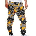 thumbnail image 2 of Pretty Comy Men's Stylish Comfy Camouflage Pattern Joggers With Pockets Pants, Slim-fit Drawstring Men's Bottom Clothing For Hiking Jogging Cycling Outdoor Fitness Workout Long Pants, 2 of 7