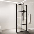thumbnail image 2 of Dreamwerks 40" W X 79" H Shower Screen in Black with Clear Glass, 2 of 5