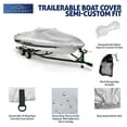 Boat Cover 20'22', Heavy Duty Waterproof Marine Grade Polyester fits V