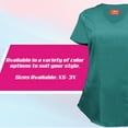 thumbnail image 7 of M&M SCRUBS Women's Ultra Soft Stretch Mock Wrap Scrub Top 8201 (Teal, Small), 7 of 7