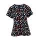 thumbnail image 3 of Top exfoliante con cuello en V para mujer, Uniforme de Trabajo de enfermera con bolsillos laterales, camiseta cómoda y duradera para tienda de 2XL, 3 of 8