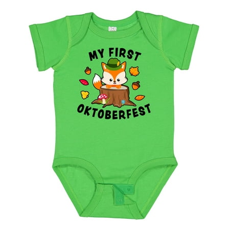 

Inktastic My First Oktoberfest with Fox Gift Baby Boy or Baby Girl Bodysuit