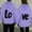 #032 LO Purple, variant on Valentine's Day Matching Couple Love Graphic Hoodie, VE Print Pullover Tube Sweatshirt for Big Men,Red,L