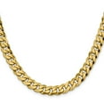 thumbnail image 2 of 14K Yellow Gold Curb Chain Styles Necklace 8.75 mm Flat Beveled 20 inch, 2 of 4