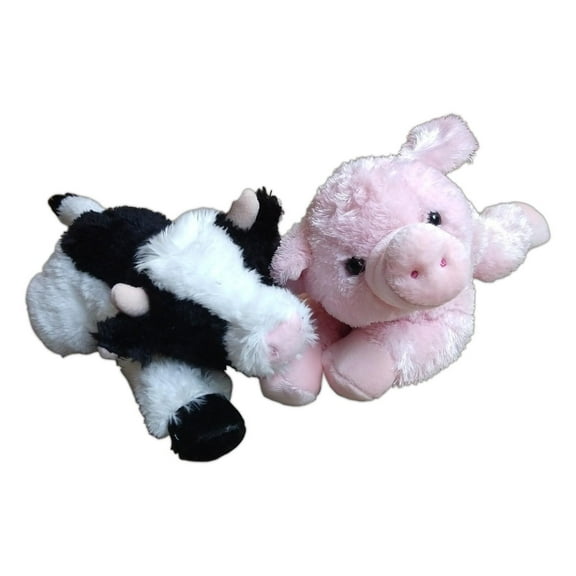 MAY BELL COW & PIGGOLO PIG Flopsie 12" Stuffed Animal Plush by Aurora