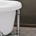 thumbnail image 7 of WOODBRIDGE 54" Slipper Clawfoot Bathtub with Solid Brass Polished Chrome Finish Drain and Overflow,BTA1521 Tub, 7 of 7