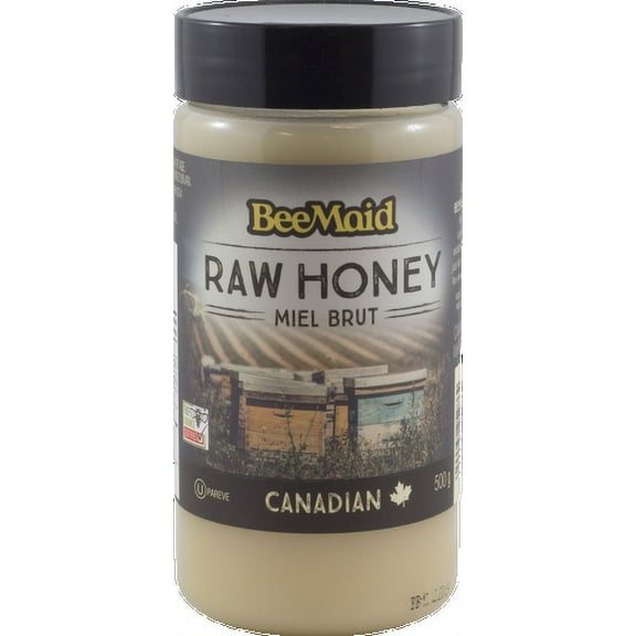 BeeMaid Raw Honey Canada #1 White, 500g/17.6oz