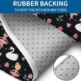 thumbnail image 4 of Ballerina Princess Swan Pattern Bathroom Rugs Sets 3 Piece,Toilet Cover Set,Absorbent Non Slip Bathroom Mats Sets with U-Shaped Contour Rug Toilet Rug Set, 4 of 5