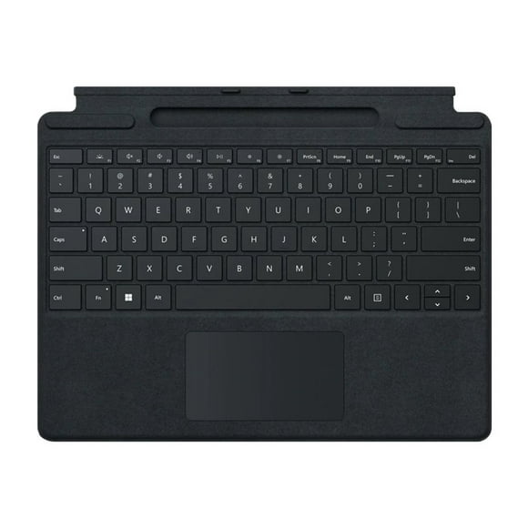 Microsoft Surface Pro Signature Keyboard - Keyboard - with touchpad, accelerometer, Surface Slim Pen 2 storage and charging tray - QWERTY - English - black - commercial - for Surface Pro 8, Pro 8 for Business, Pro 9, Pro 9 for Business, Pro X, Pro X for Business