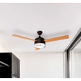 thumbnail image 3 of Ventilador de techo 52, 2 luces E27 40W, acabado chocolate, 3 aspas reversibles, 3 velocidades, 3 of 8