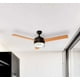 thumbnail image 3 of Ventilador de techo 52, 2 luces E27 40W, acabado chocolate, 3 aspas reversibles, 3 velocidades, 3 of 8