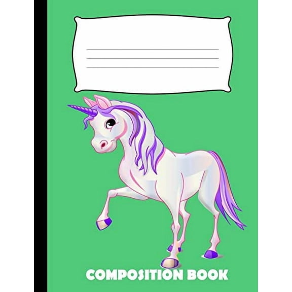 Composition Book: Unicorn Composition Notebook Wide Ruled (Paperback)