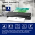 thumbnail image 2 of 13 Inch A3 Laminator Machine, 7 in 1 Desktop Thermal Laminator, Never Jam with 40 Laminating Pouches, Paper Trimmer and Corner Rounder, Fast Warm-Up, Home Office School Use, Black, 2 of 4